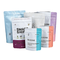 Sachet Doypack Personnalisé OEM ODM en Mylar Imprimé pour Emballage de Grains de Café, Thé, Snacks, Bonbons – Fermeture Ziplock Sécurisée, Anti-Odeur, Qualité Alimentaire