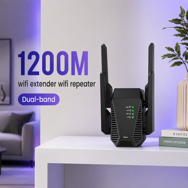 Wifi Booster Repeater1200mbps signal Repeater Rapidly Expand Wireless Coverage Repeater 64MB DDR2 WiFi Wireless Network Repeater