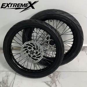 Juego de Ruedas Surron Light Bee de 17 Pulgadas, Rueda Supermoto <span class=keywords><strong>para</strong></span> Bicicleta Eléctrica de Cross, <span class=keywords><strong>Llanta</strong></span> Delantera y Trasera con Neumático <span class=keywords><strong>para</strong></span> Light Bee X Ebike - Product Image 3