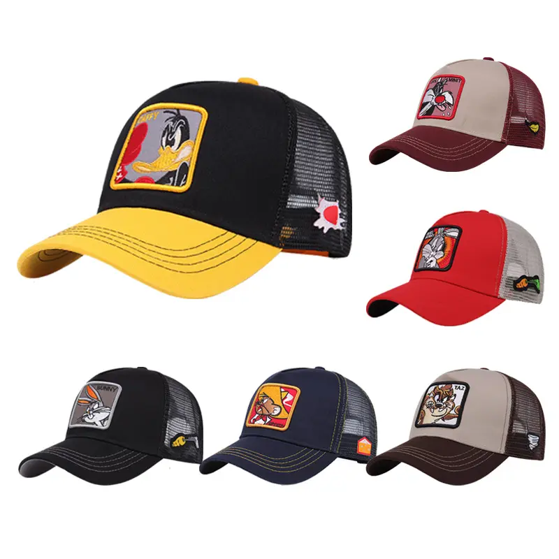 Berretti da baseball all'aperto del berretto della maglia del fumetto animale per gli uomini e le donne moda hip hop cappello da camionista all'ingrosso gorras