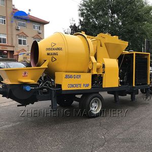 Piccolo Mini portatile Diesel idraulico Mobile <span class=keywords><strong>betoniera</strong></span> con <span class=keywords><strong>motore</strong></span> Weichai e pompa cuscinetto ad alta efficienza - Product Image 4