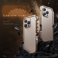 Nouvelle Coque de Téléphone Haut de Gamme Design Blindé en Métal Anti-Chute Dissipation Thermique Housse de Protection pour iPhone 17 18 Pro Max