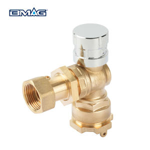 BMAG wpas bersertifikat OEM jenis sudut antipenipuan magnetik dapat dikunci bola kuningan katup pengukur air dengan mur Putar - Product Image 4