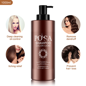 Etiqueta privada POSA Hair Care <span class=keywords><strong>Shampoo</strong></span> <span class=keywords><strong>Color</strong></span> Protect Champú natural <span class=keywords><strong>para</strong></span> cabello teñido dañado - Product Image 4