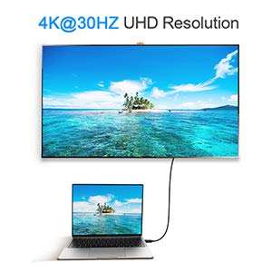 CableCreation Usb-c <span class=keywords><strong>a</strong></span> <span class=keywords><strong>HDMI</strong></span> 4K <span class=keywords><strong>Cable</strong></span> <span class=keywords><strong>Thunderbolt</strong></span> Compatible <span class=keywords><strong>3</strong></span> Tipo C <span class=keywords><strong>a</strong></span> convertidor <span class=keywords><strong>HDMI</strong></span> - Product Image 5