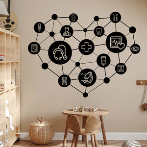 ความรู้ทางการแพทย์ ความรู้ทั่วไป สติ๊กเกอร์ติดผนังลายสารเคมี โรงพยาบาล คลินิก ผนังพื้นหลัง ตกแต่งสร้างสรรค์ วอลเปเปอร์ - Product Image 3