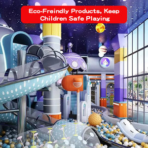 Équipement de terrain de jeu intérieur personnalisé Terrain de jeu intérieur souple commercial Grand équipement de saut pour enfants avec toboggans - Product Image 2