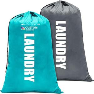 Biểu Tượng Tùy Chỉnh Nylon Túi Giặt Máy Có Thể Giặt Quần Áo Bẩn Lưu Trữ Pouch Dây Kéo Du Lịch Tổ Chức Cho Khuyến Mại Sử Dụng - Product Image 1