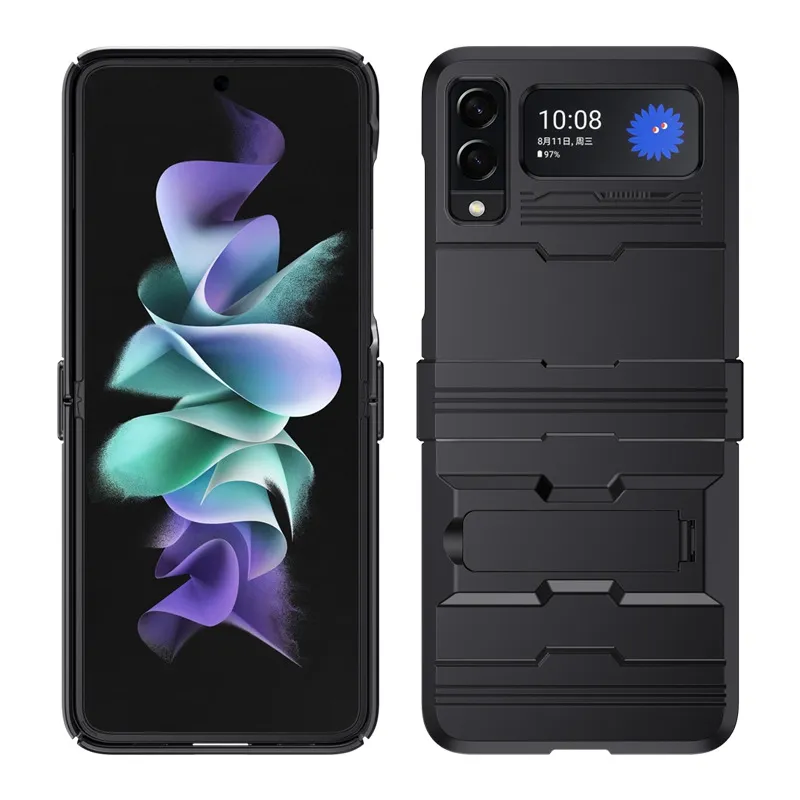 Trendy Innovative Designer 360 Full Camera Protection Cover Shockproof Holder folding phone Case For Samsung Galaxy Z Flip3