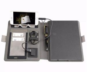 High Quality Personalized Journal Diary Notebook Power Bank Notepad with Wireless Charger for Business Gift Set Luxury Corporate - Product Image 5