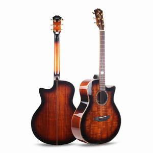 Guitares Cutaway de 40 pouces avec chevilles en ABS, fabrication OEM, dos et côtés en acajou - Product Image 1