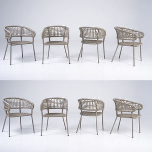 Commercial Grade Adjustable Height Outdoor Leisure Chair <b>Set</b> For <b>Patio</b> Cafe Seating - Product Image 5
