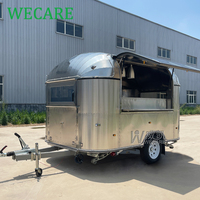 Wecare mobile bar mini camion de glaces remorque avec cuisine complète équipements food van foodtruck chariot sur roues ue