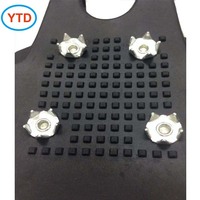 Crampons antidérapants en caoutchouc pour chaussures d'extérieur YTD, crampons à glace pour l'escalade hivernale et la marche sur la neige en ville