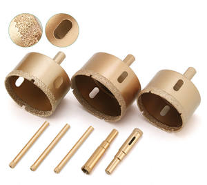 金刚石钎焊芯干钻6-38毫米瓷砖大理石玻璃和花岗岩铰孔打孔机 - Product Image 5