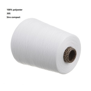 100% poliestere 30S <span class=keywords><strong>Siro</strong></span> filato filato compatto all'ingrosso di buona qualità e buon prezzo per maglia o tessuto - Product Image 1