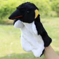 Usine figurines d'animaux en peluche jouets en peluche renard corbeau famille jeux parent-enfant jouets pour enfants personnalisé en peluche jouets de marionnettes à main