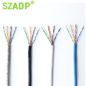 SZADP prix usine câble UTP solide CAT5 Cabo UTP 24AWG câble réseau intérieur/extérieur fonctionne 305 <span class=keywords><strong>m</strong></span> CAT5E câble prix - Product Image 6