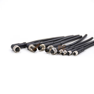 M12 Rundsteckverbinder Kabel PCB Panelmontage Serie A B D X Codierung 2 3 4 5 8 12 17 Pin Stecker Buchse für Industriesensoren - Product Image 4