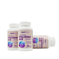 Complément alimentaire en gélules molles d'acide hyaluronique liposomal à marque privée avec une biodisponibilité élevée, capsules molles d'acide hyaluronique
