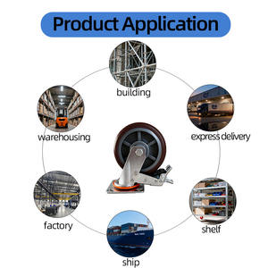 4568 Zoll industrielle Hoch leistungs rollen aus Nylon/Eisenkern PU/Gummi/TPR Profil räder Werks wagen Handwagen und Rollen - Product Image 5