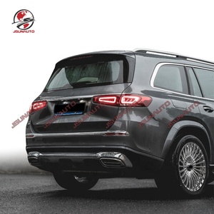 <span class=keywords><strong>2022</strong></span> Benz <span class=keywords><strong>GLS</strong></span> 400 de 450 de 580 X167 actualizar a GLS600 MYB estilo Kit de cuerpo con parachoques trasero parrilla pasos laterales - Product Image 5
