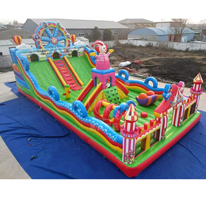 <span class=keywords><strong>Parc</strong></span> de trampoline gonflable de cirque et de carnaval, clown, montgolfière, aire de jeux multi-activités, toboggan, centre de divertissement à thème - Product Image 2