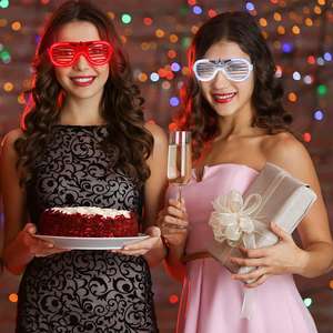 파티 바 용 LED 플라스틱 블라인드 안경 콜드 라이트 KTV 디스코 음악 축제 분위기 소품 응원 플래시 - Product Image 4