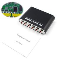 Decodificador de audio digital de 5,1 canales RCA analógico SPDIF/óptico/coaxial a 5,1 de fácil configuración con Dolbi Digital/DTS