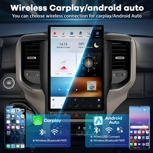 Autoradio intelligent Android 13 12,95 pouces avec DSP, GPS, navigation, Bluetooth, WiFi, CarPlay et écran tactile HD pour Dodge Ram 2019 à <span class=keywords><strong>2023</strong></span> - Product Image 4