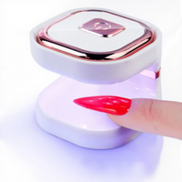 ZHI JIA Q8 Mini Séchoirs à Ongles UV pour Gel, Vernis et Gel Dur, Portable, 4 Lampes LED à Séchage Rapide pour Extension d'Ongles
