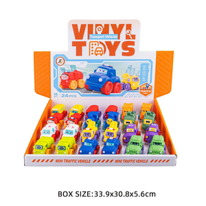 รถของเล่นไวนิลนุ่มสีสันสดใสธีมเมือง พร้อมล้อเลื่อนลื่นไหลและรถหลากหลายประเภทสำหรับเด็กเพื่อการเรียนรู้และเล่นสนุก - Product Image 4