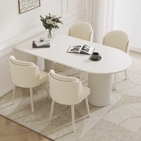 Table à manger italienne de luxe Ensemble de chaises rustique style européen moderne convertible réglable pour la maison Chambre à coucher Hôtel Appartement Villa