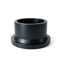 Bride de raccordement longue à col de soudure PE100 SDR17 400mm, adaptateur de bride HDPE, bride à soufflet moulée pour systèmes d'alimentation en eau et d'évacuation
