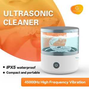 Kit d'entretien pour prothèses dentaires White Label : Nettoyant ultrasonique, solution concentrée, kit DIY pour le nettoyage des prothèses, corps cylindrique transparent - Product Image 2