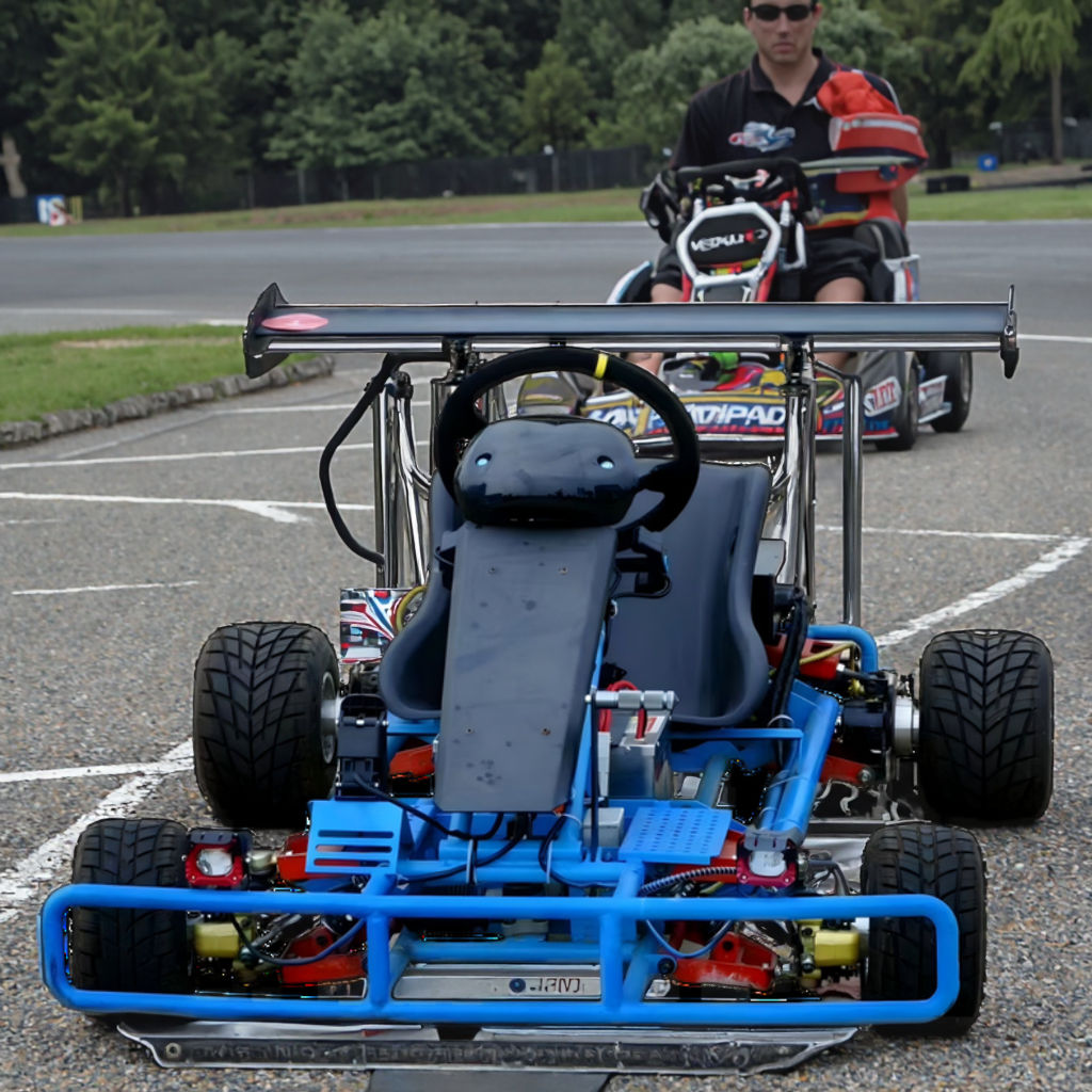 Eléctrico y de pedal carreras go kart 400cc para la diversión al