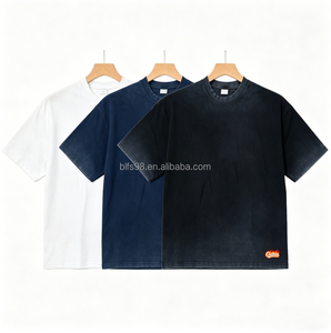 เสื้อยืดคอกลมแขนสั้นผู้ชาย ผ้าฝ้าย ทรงปกติ สีพื้น ผ้าเจอร์ซีย์ พิมพ์ลายโลโก้ สวมใส่สบาย - Product Image 1