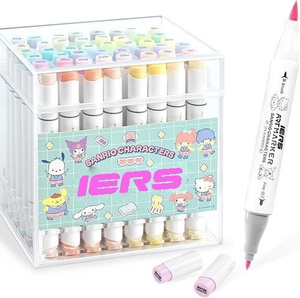 Marcadores de Alcohol Ohuhu, 440 Colores, Doble Punta, Pincel y Cincel, Juego de Marcadores Artísticos a Base de Alcohol con Estuche para Dibujo de Artistas Adultos - Product Image 4