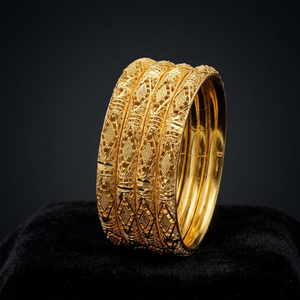 Dye Gold Forming <b>Bangles</b> Set, Fashion <b>Bangles</b>, Traditional <b>Bangles</b>, Luxury <b>Bangles</b>, Brass <b>Bangle</b> Gold Filled Jewelry Oro Joyeria - Product Image 3