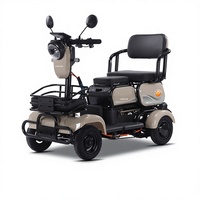 Ucuz Elektrikli Dört Tekerlekli Açık Tip Yaşlı Mobilite Scooter'ı Yetişkinler İçin 2 Kişilik Disk Frenler 801-1000W 30-50km Menzil 30km/s Hız