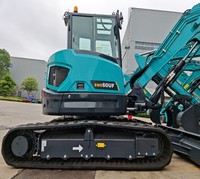 SWE60F Excavatrice sur chenilles hydraulique 6 tonnes 0,18 m³ Mini-pelle compacte avec marteau brise-roche, tarière, grappin à boissons