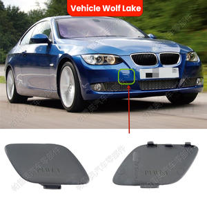 Cubierta de enganche de remolque delantero Vehicle Wolf para BMW E92 E93 2008-2011, cubierta de gancho de remolque de plástico ABS 51117187956 - Product Image 4