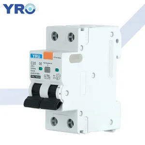 Type A and Type AC RCBO Breaker 30mA leakage protection devices rcbo 2p 63a overload and short circuit protection