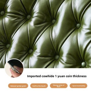<span class=keywords><strong>Fauteuil</strong></span> lounge en cuir ciré fonctionnel de style vintage américain : <span class=keywords><strong>fauteuil</strong></span> de salon, canapé simple, bureau, hôtel, villa, bureau - Product Image 6