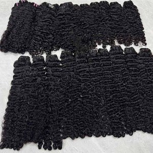 Livraison directe en gros extension de cheveux humains vietnamiens bruts cheveux indiens bruts boucles birmanes boules de cheveux bruts ondulés naturels - Product Image 3