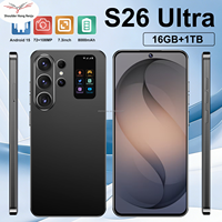 Téléphone portable S26 Ultra de haute qualité 16G+1TB Android 15 Global 5G, grand écran, écran plein, ligne de production complète