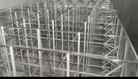Réservoir d'eau en acier inoxydable 304 à structure stable, construit sur mesure pour la réserve d'eau des installations industrielles