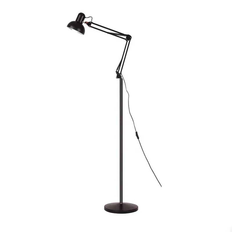 Nergy-Lámpara de pie de metal plegable para sala de lectura, luz led moderna de ahorro de hierro para escritorio