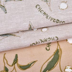 Vải Trung Quốc mềm mại, thoáng khí, in họa tiết, khổ 144cm, 175gsm, 88% Tencel, 12% lanh - Product Image 4