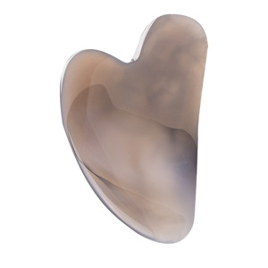 Nhà Máy Chống-Lão Hóa Công Cụ Dưỡng Da Ngọc Đá Guasha Và Khuôn Mặt Con Lăn Vẻ Đẹp Massager Set Grey Agate Mặt Con Lăn Và Gua SHA - Product Image 5